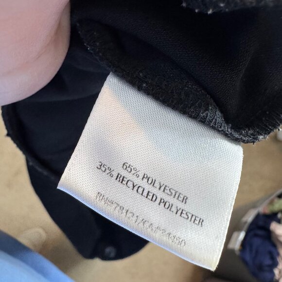 EILEEN FISHER black side zipper woven straight leg pants size 10 - Picture 7 of 7